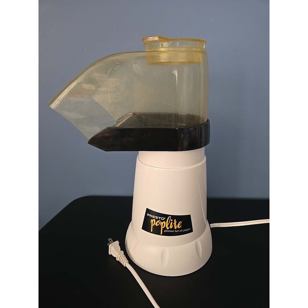 Presto PopLite Gourmet Hot Air Popcorn Popper Vintage 1989 #04820  USA CLEAN